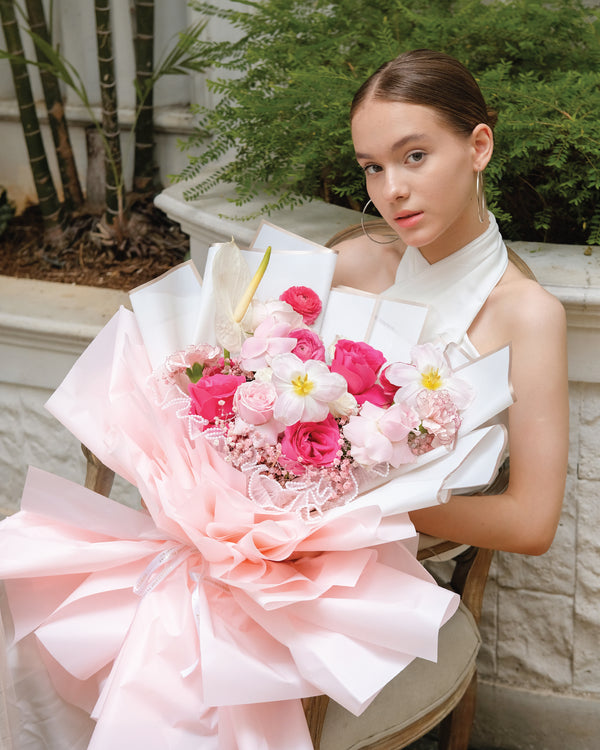Pink Velvet Romantic Bouquet