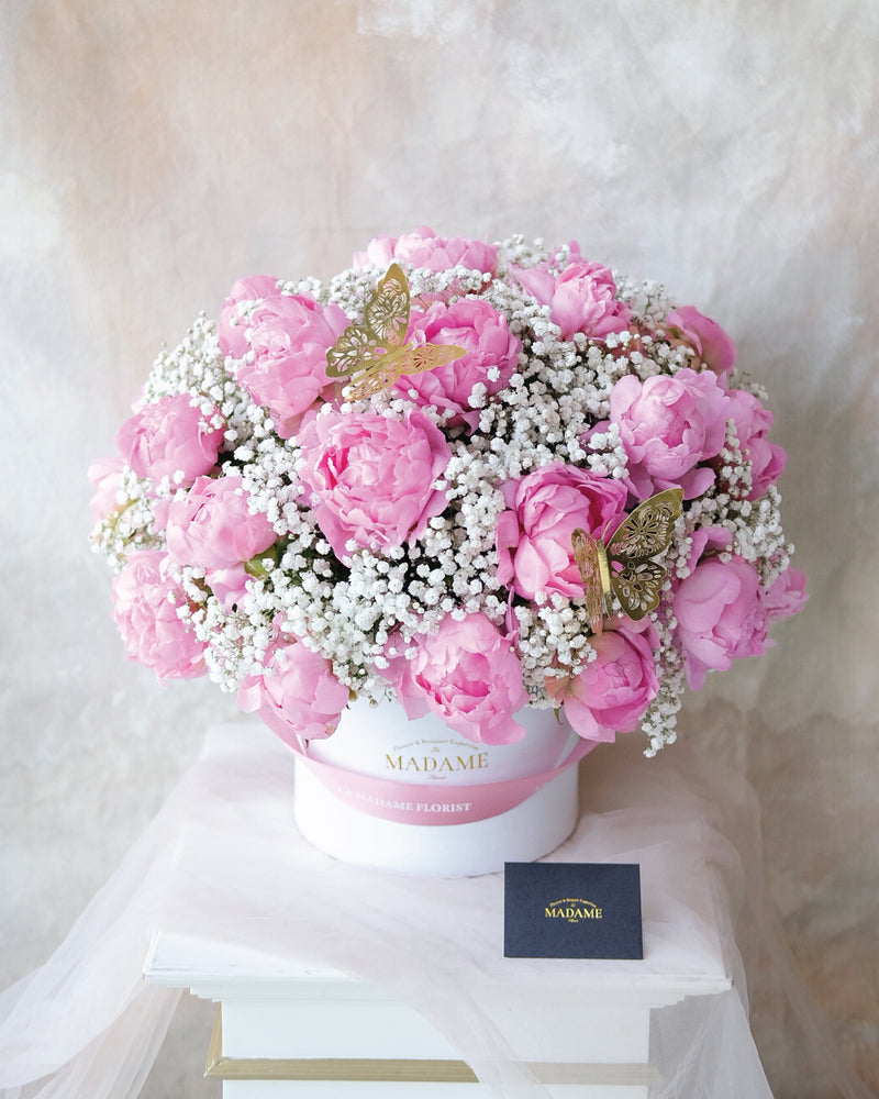Romantic Peony Blossom Box