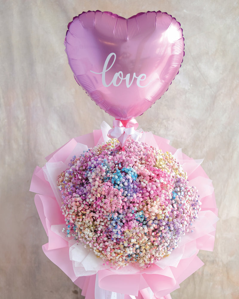 Romantic Rainbow Baby Breath