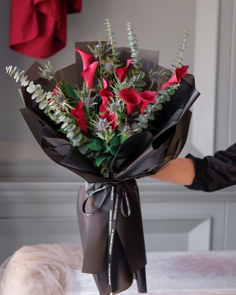 Midnight Scarlett Calla – Madame Florist