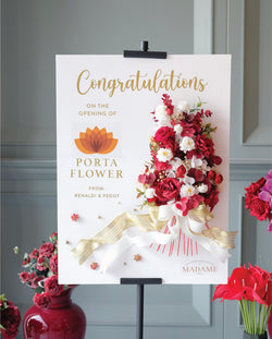 Scarlet Grace Artificial Flower Board