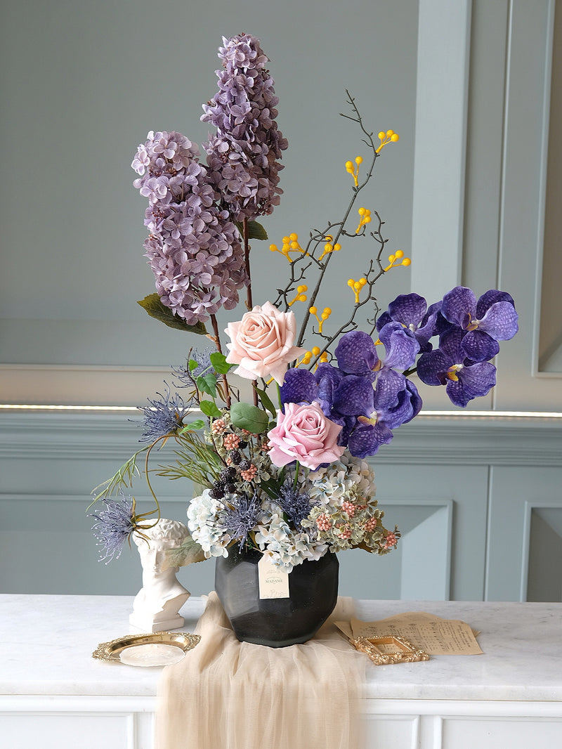 Violet Reverie Artificial Vase