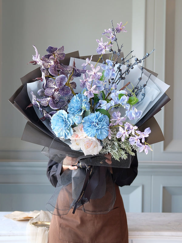 Midnight Bloom Artificial Bouquet