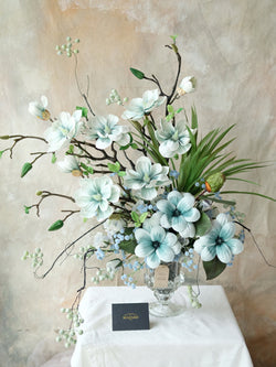 Blue Magnolia Artificial Flowers