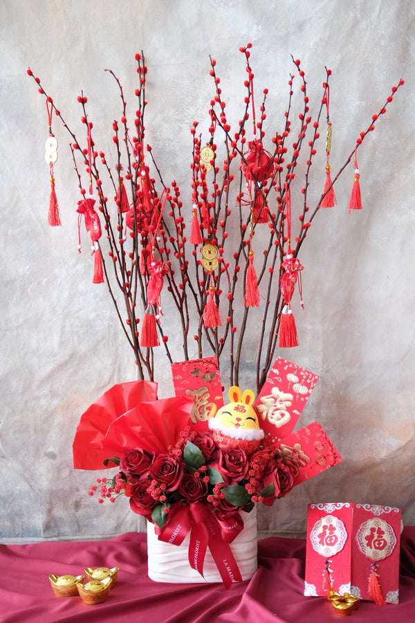 Best Wishes CNY Artificial Flowers