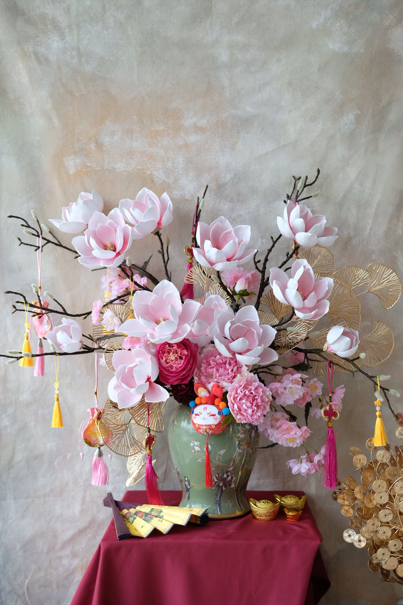 Good Fortune CNY Artificial Vase