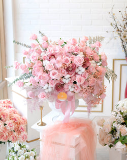 Pink Cotton Paradise Vase