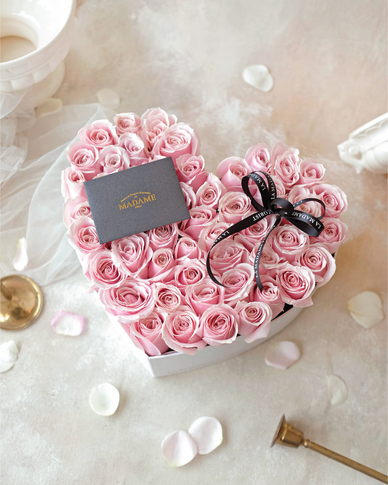 Sweet Pink Heart Blossom Box