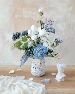 Sweet Blue Artificial Vase