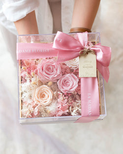 My Beloved Preserved Flower Box in Pink