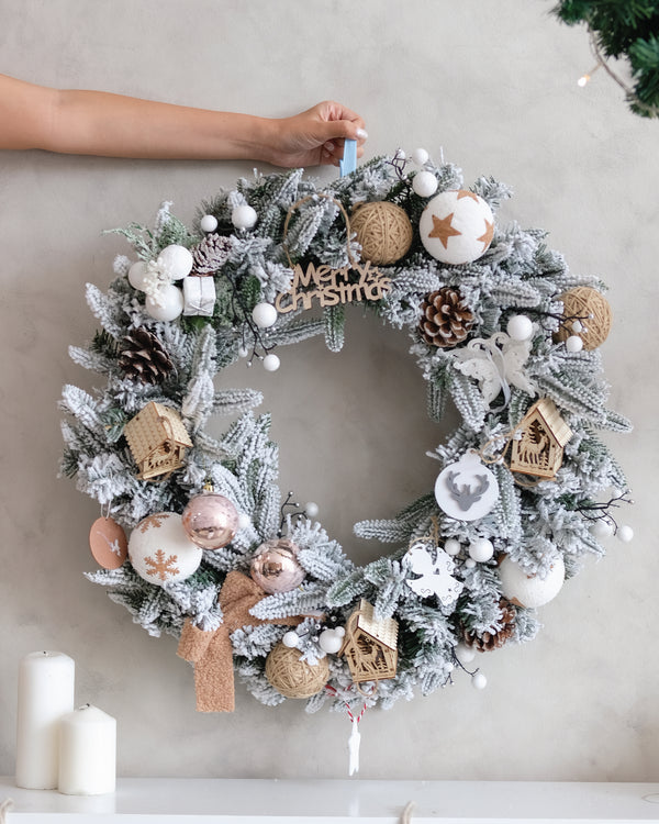 Joy Christmas Wreath (Artificial Wreath)