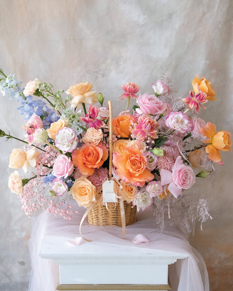 Orange Crush Floral Basket