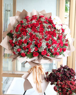 Exotic Red Standing Bouquet