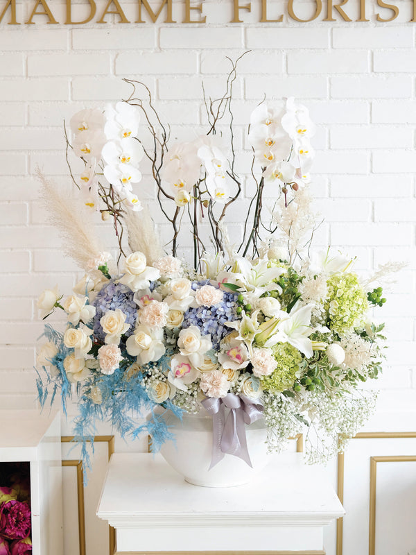 Luxury White Phalaenopsis Vase