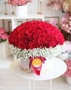 Romantic Classic Red Blossom Box