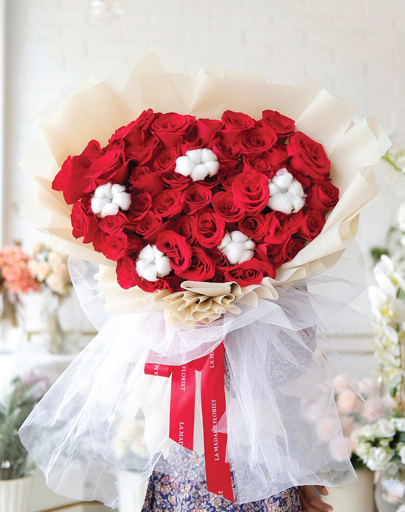 Romantic Cotton Bouquet
