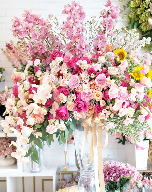 Grande Luxury Pink Meringue Vase